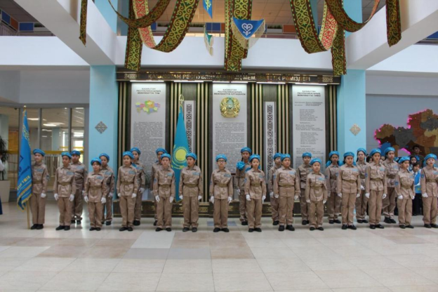 №210 мектеп-лицейінде  «Жас Сарбаз”  сыныбы  ашылды